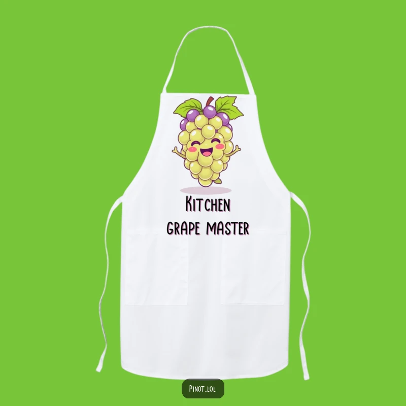 Funny Kawaii Grape Hop Apron - Kitchen Fun & Funny Cooking Gift