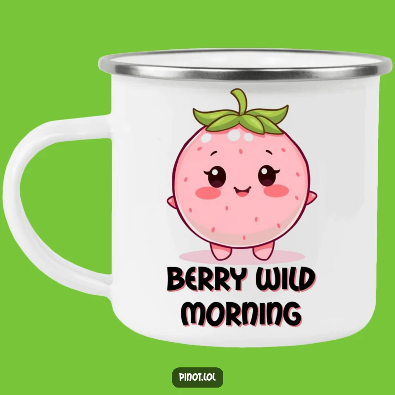 Funny Berry Camping Mug: Happy Sips, Contented Fruit, Perfect Campfire Funny Gift