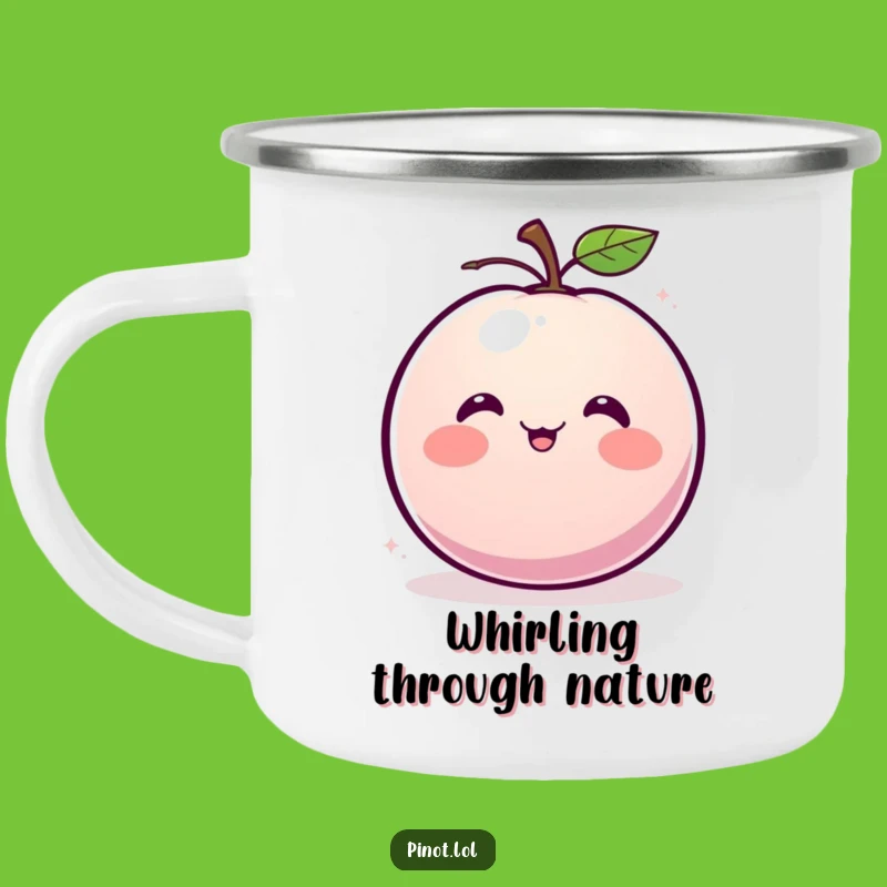 Funny Plum Camping Mug: Joyful Sips, Blushing Fruit, Perfect Campfire Funny Gift