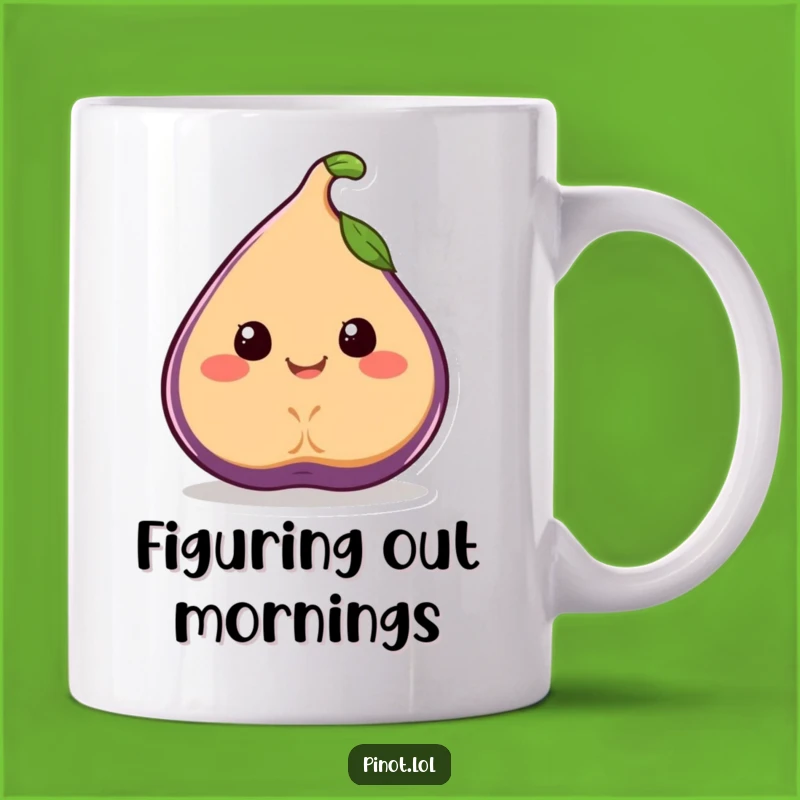 Funny Fig Wobble Mug: Juicy Smile, Joyful Moment, Perfect Funny Gift