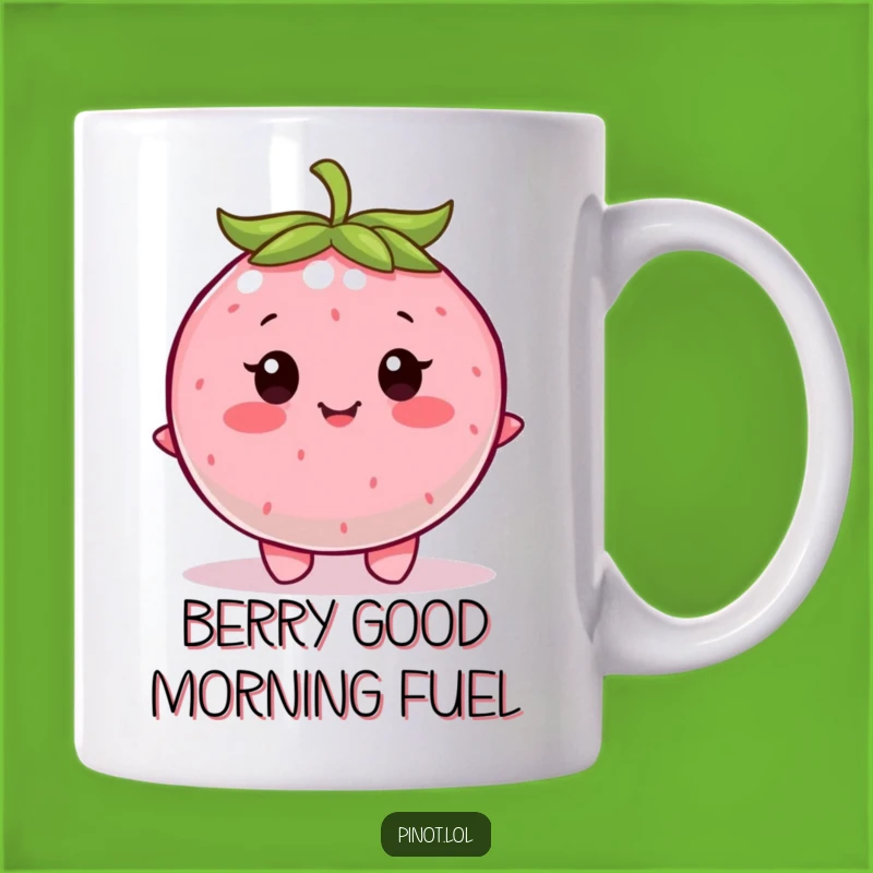 Funny Berry Wiggle Mug: Contented Fruit, Happy Vibe, Perfect Funny Gift