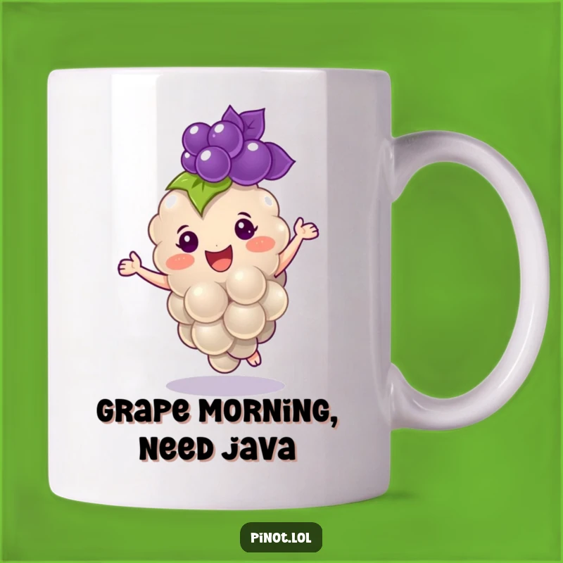 Funny Grape Dance Mug: Cheerful Fruit, Delightful Moves, Perfect Funny Gift