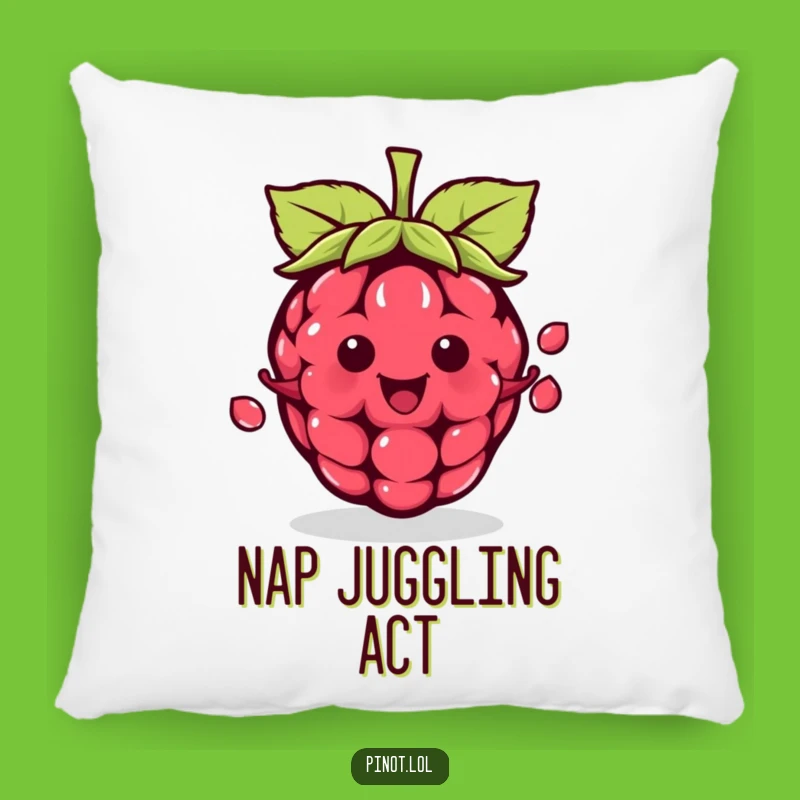 Soft Funny Kawaii Raspberry Juggling Pillow - Comfy & Funny Accent Gift