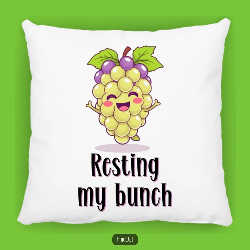 Soft Funny Kawaii Grape Hop Pillow - Comfy & Funny Accent Gift