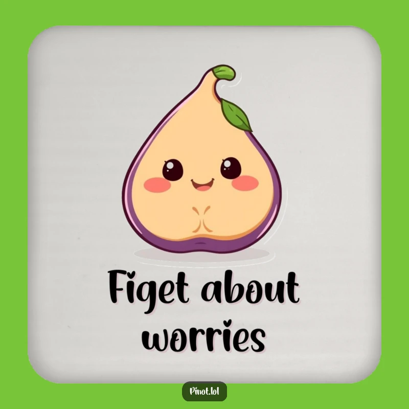 Funny Fig Coaster: Wobbling Drink Protection, Juicy Decor, Ideal Funny Gift