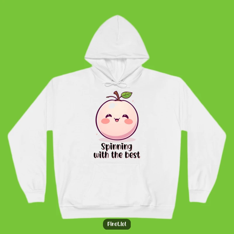 Funny Plum Hoodie: Cozy Giggle, Blushing Fruit, Warm and Hilarious Funny Gift