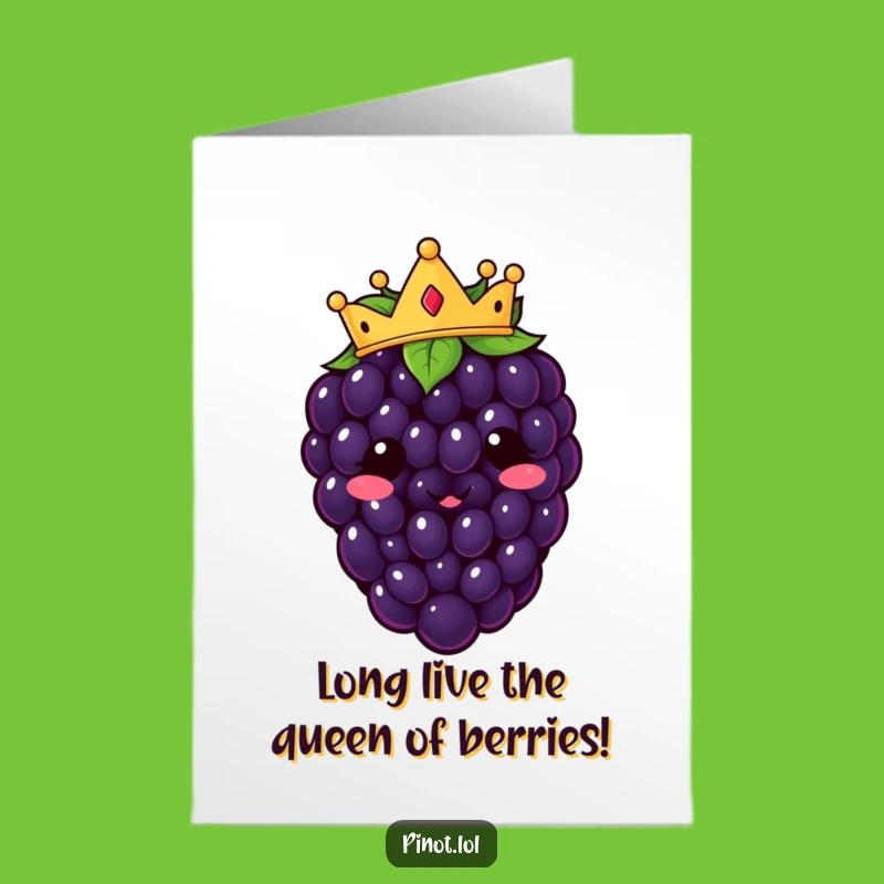 Free Printable Royal Blackberry Congrats Card: Downloadable & Funny Gift of Success