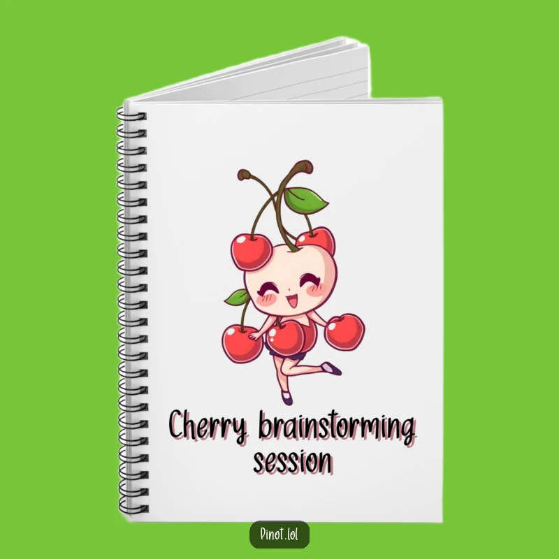 Funny Cherries Balance Notebook: Jot Down Ideas with a Giggle!