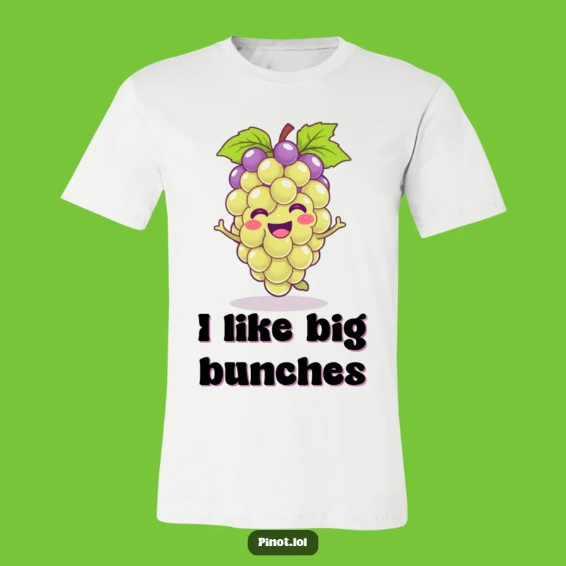 Funny Kawaii Grape Hop T-Shirt - Groovy & Funny Fruit Tee Gift