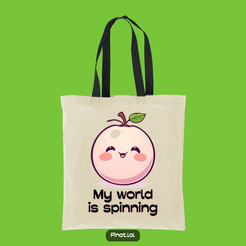 Funny Plum Tote Bag: Giggling Fruit, Blushing Style, Perfect Funny Gift for Fun